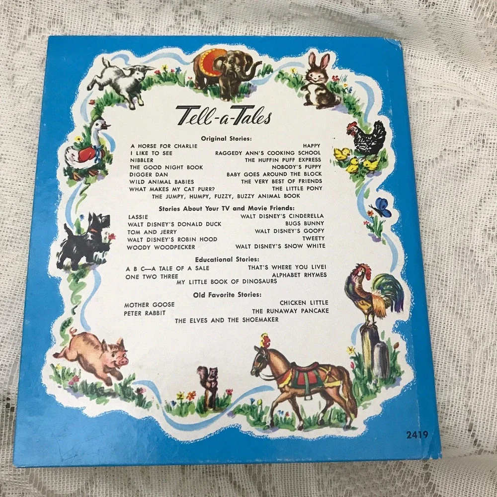 Vintage Children's Books, Three Books Disney Chicken Little Whitman Tell a Tale‎
